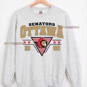 1992 Ottawa Senators Sweatshirt Ottawa Hockey shirt Hockey Mom Dad gift Retro